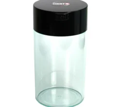 Boite conservatrice avec vide d'air 400gr/1.3L noir et transparente - Coffeevac