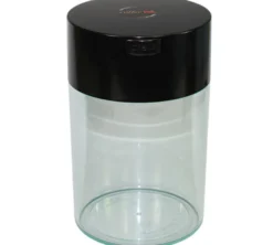 Boite conservatrice avec vide d'air 500gr/1.85L noire et transparente - Coffeevac