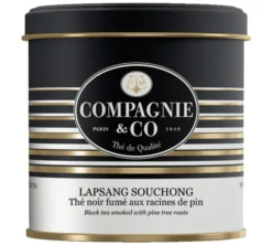 Boite Luxe Thé Noir Lapsang Souchong - Vrac 100 g - COMPAGNIE & CO