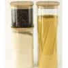 Boîte de conservation carrée - en verre et bambou 1.4L - PEBBLY