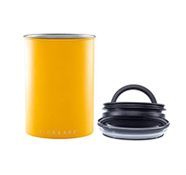 Boîte de conservation métal jaune mat 500 gr - Airscape