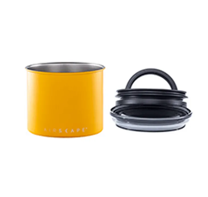 Boîte de conservation métal jaune mat 250 gr - Airscape