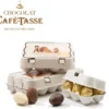 Boîte de 6 Œufs Chocolat au Lait Praliné - 78 g - CAFÉ TASSE
