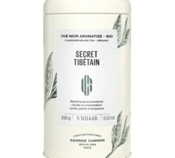 Boîte Thés Noir et Vert Jasmin Secret Tibétain Bio - Vrac 100 g - GEORGE CANNON