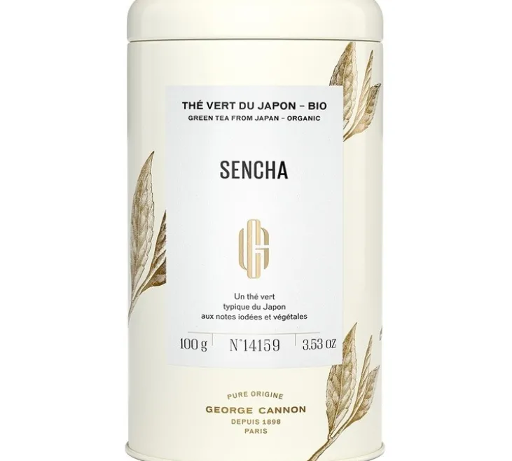 Boîte Thé Vert Sencha Pure Origine Bio - Vrac 100 g - GEORGE CANNON