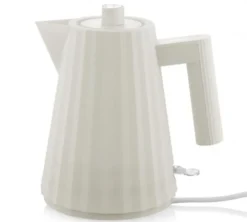 Bouilloire électrique 1L Plissé Blanche - ALESSI
