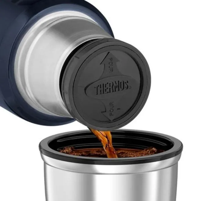 Bouteille isotherme Inox Thermos King noir mat 1,2L - THERMOS