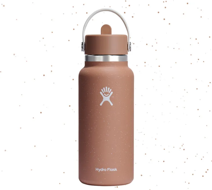 Bouteille isotherme Wide Flex Straw Cap Sandy 94 cl - HYDRO FLASK