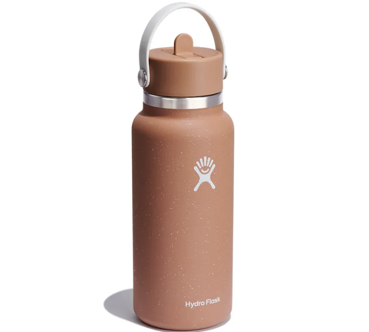 Bouteille isotherme Wide Flex Straw Cap Sandy 94 cl - HYDRO FLASK