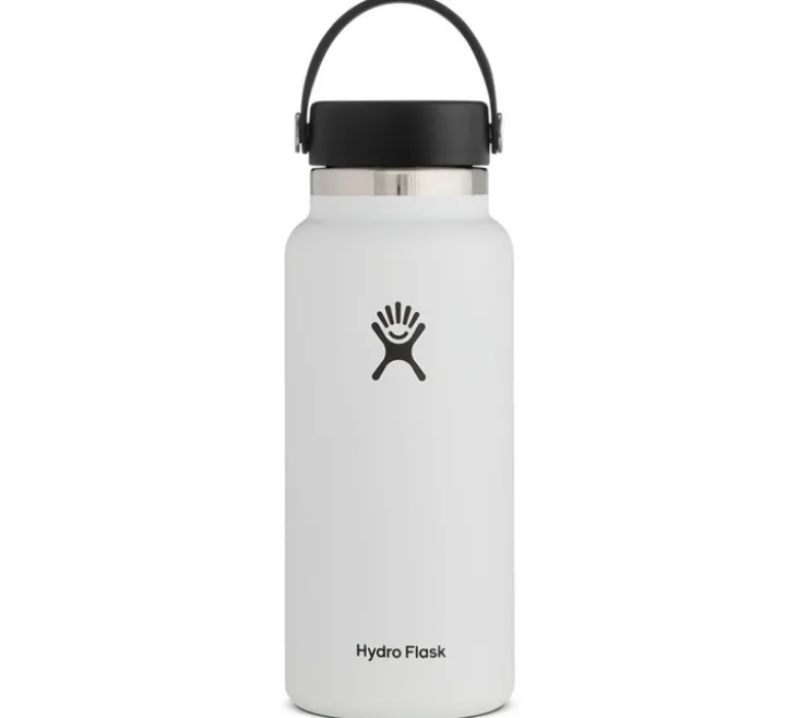 Bouteille isotherme Wide Mouth - White 94 cl - Hydro Flask
