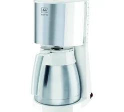 Cafetière blanche Melitta Enjoy Top Therm 1017-07 blanc et acier brossé + offre cadeaux