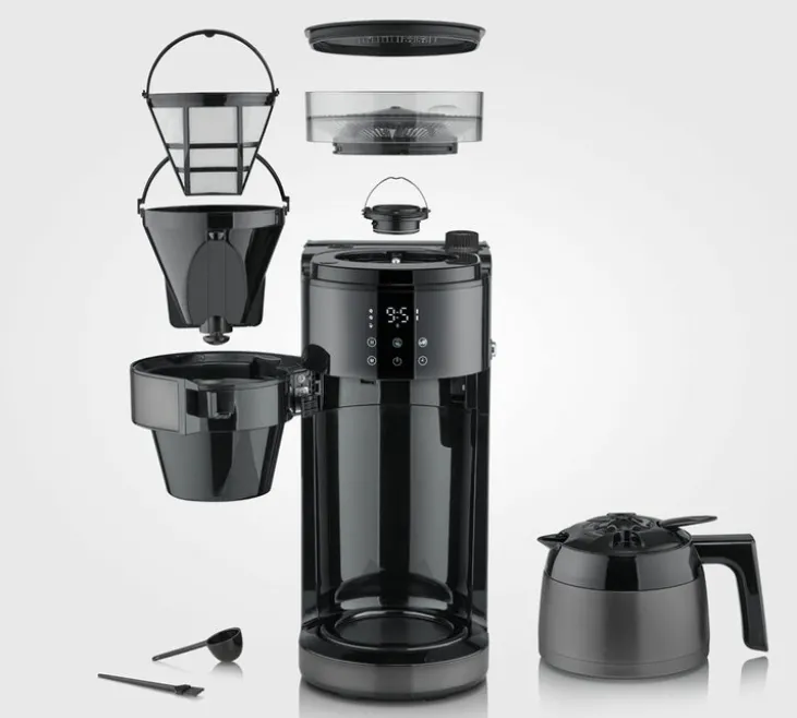 Cafetière filtre avec broyeur KA4831 verseuse isotherme - SEVERIN