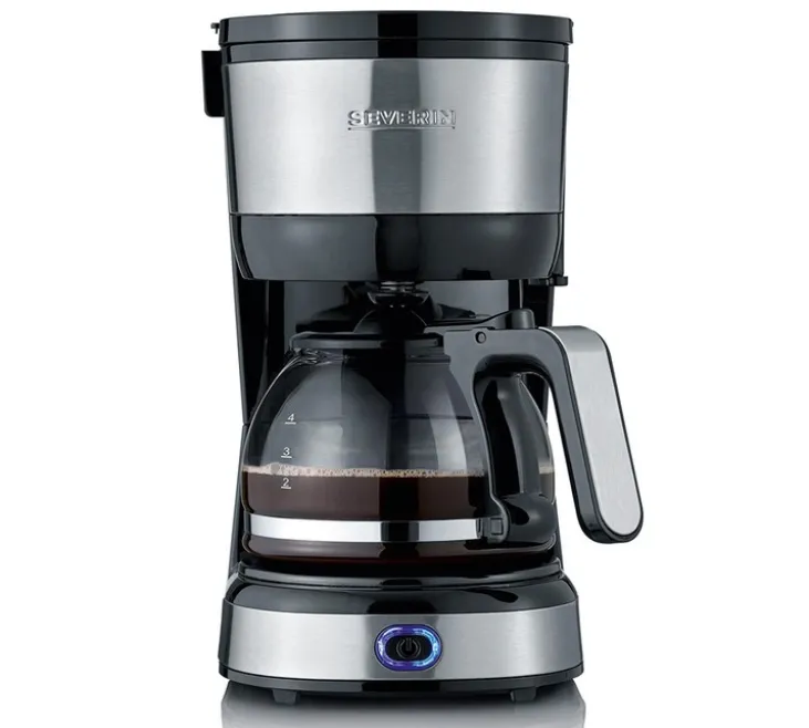Cafetière filtre KA 4819 inox et noir 56 cl- SEVERIN + offre cadeau