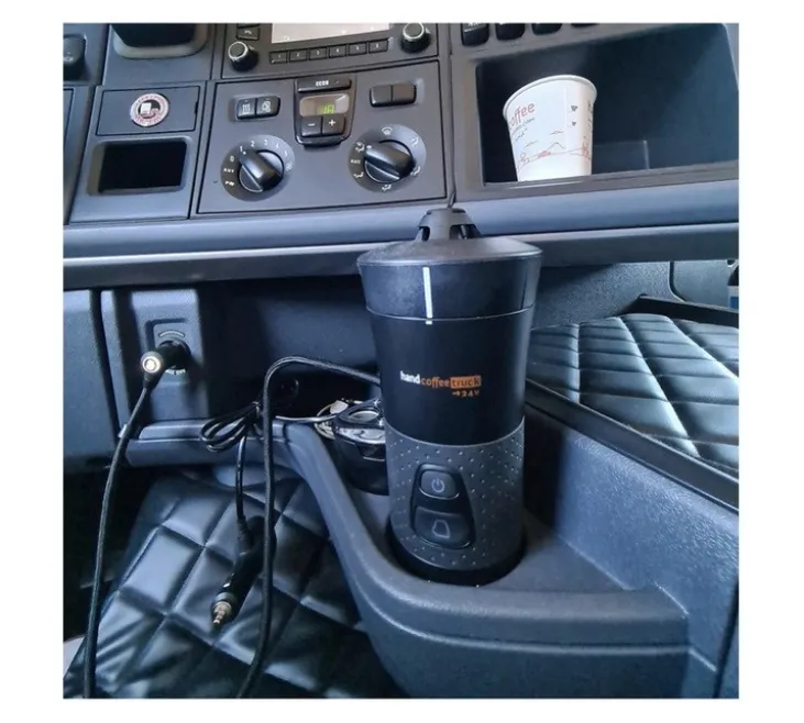 Cafetière Handpresso modèle Handcoffee Truck 24 volts pour dosettes Senseo + café offert