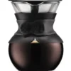 Cafetière manuelle Bodum avec filtre Pour Over noire - 4 tasses/50cl