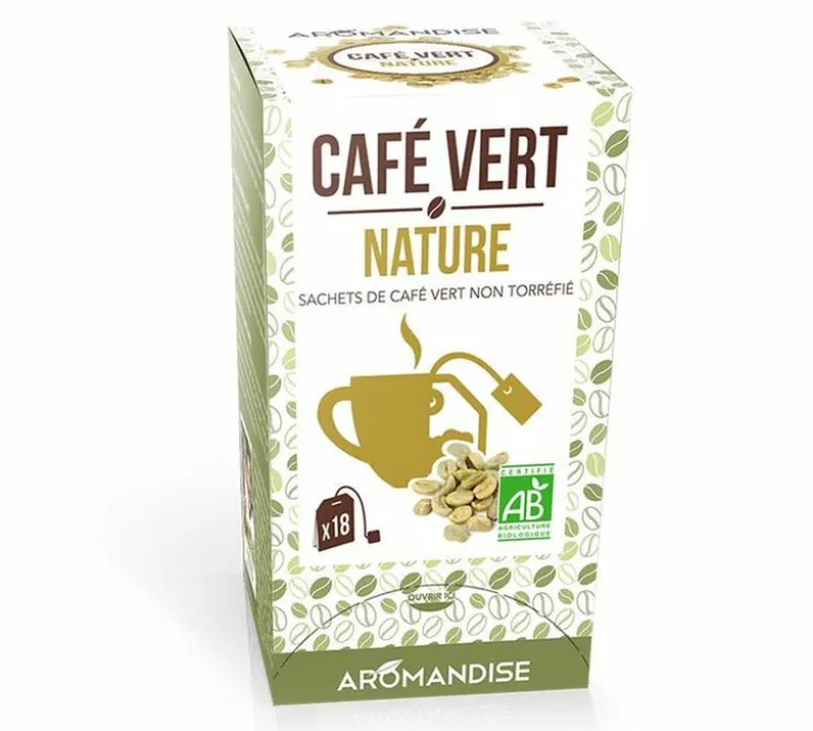 Café Vert Bio - 18 sachets - AROMANDISE