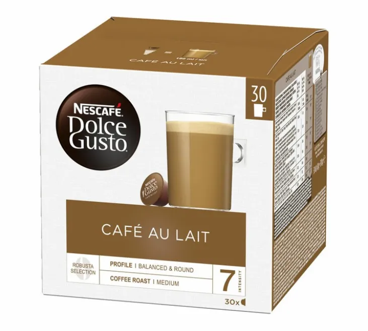 30 capsule Café au lait - Nescafé* DOLCE GUSTO*