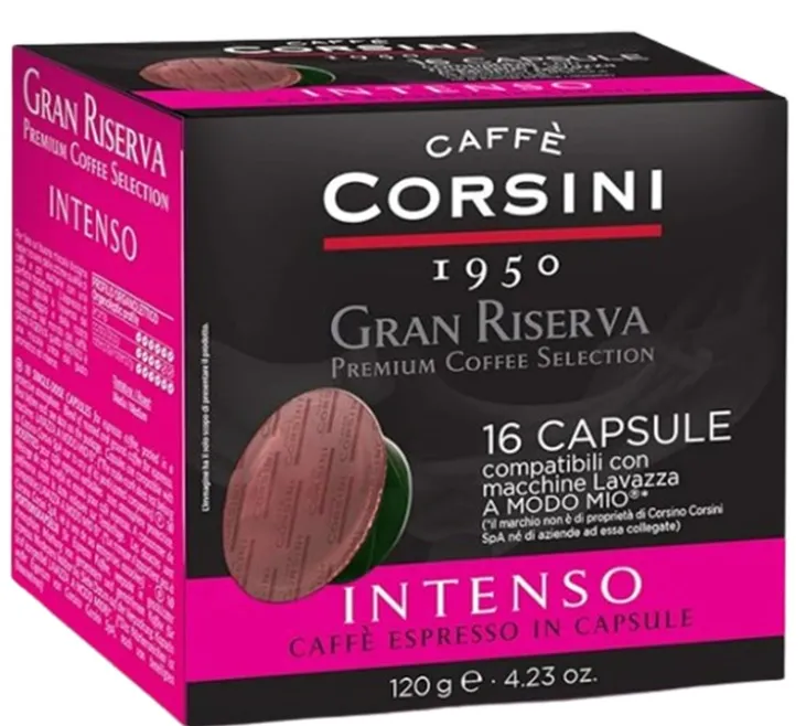96 Capsules A Modo Mio® compatibles Gran Riversa Intenso - Corsini