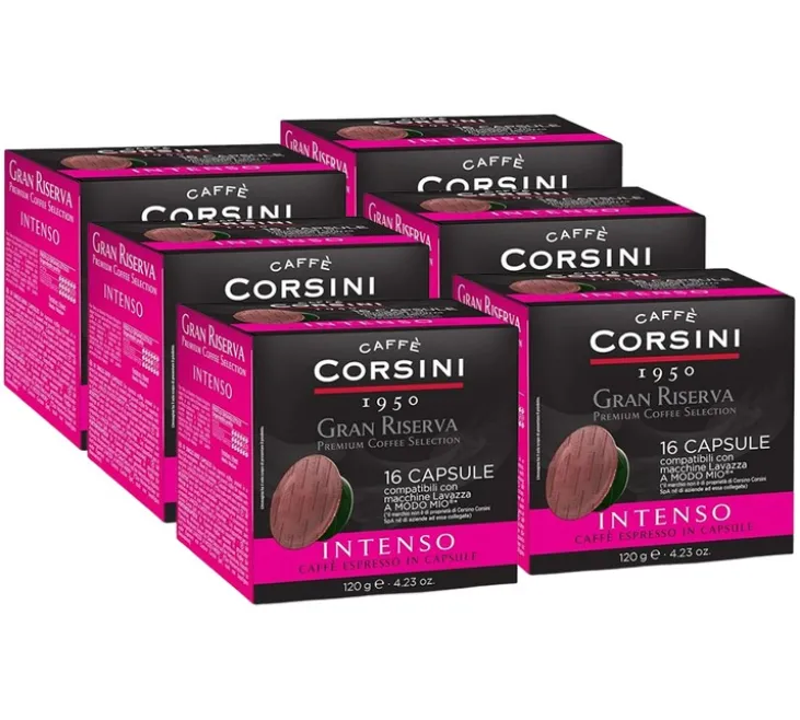 96 Capsules A Modo Mio® compatibles Gran Riversa Intenso - Corsini
