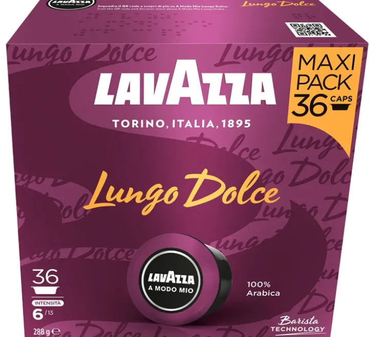 36 capsules café A Modo Mio Lungo Dolce- LAVAZZA