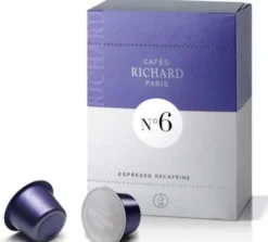 Capsules Cafés Richard N°6 x24 - Décafeiné