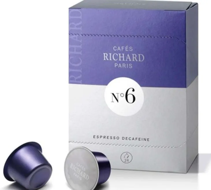 Capsules Cafés Richard N°6 x24 - Décafeiné
