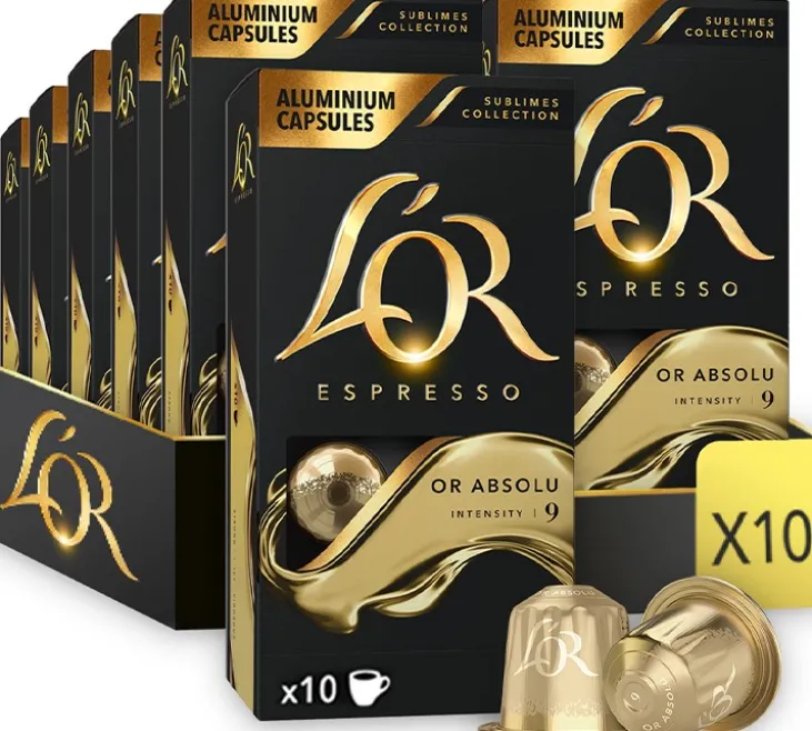 100 capsules compatible Nespresso* Original Or Absolu - L'OR ESPRESSO