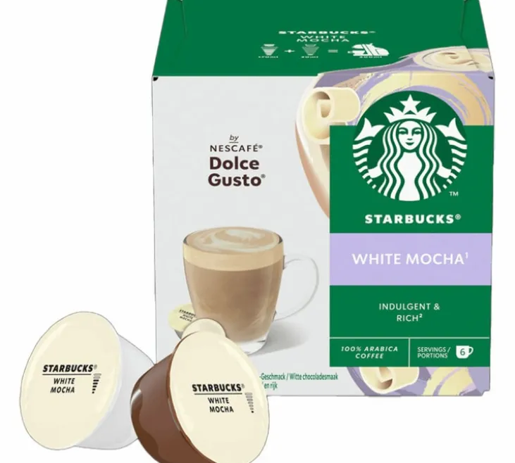 12 capsules compatibles Nescafé* Dolce Gusto* Mocha Chocolat Blanc – STARBUCKS