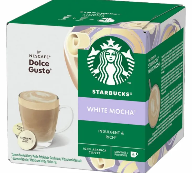 12 capsules compatibles Nescafé* Dolce Gusto* Mocha Chocolat Blanc – STARBUCKS
