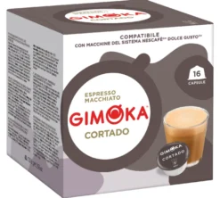 16 capsules compatibles Nescafé* Dolce Gusto* Espresso Cortado - GIMOKA
