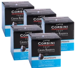 80 capsules compatibles Nescafé* Dolce Gusto* Gran Riserva Decaffeinato – CORSINI