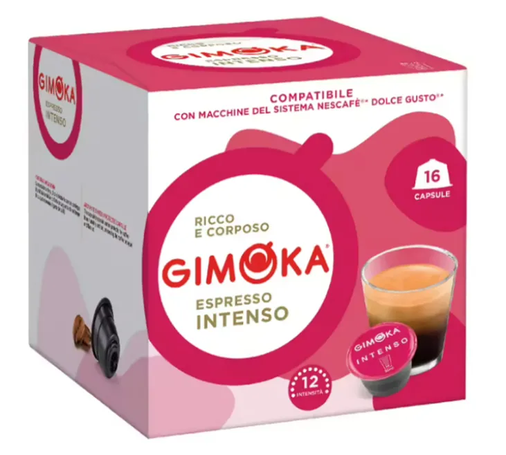 96 capsules compatibles Nescafé* Dolce Gusto* Intenso - GIMOKA
