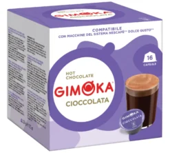 16 capsules compatibles Nescafé* Dolce Gusto* Cioccolata - GIMOKA