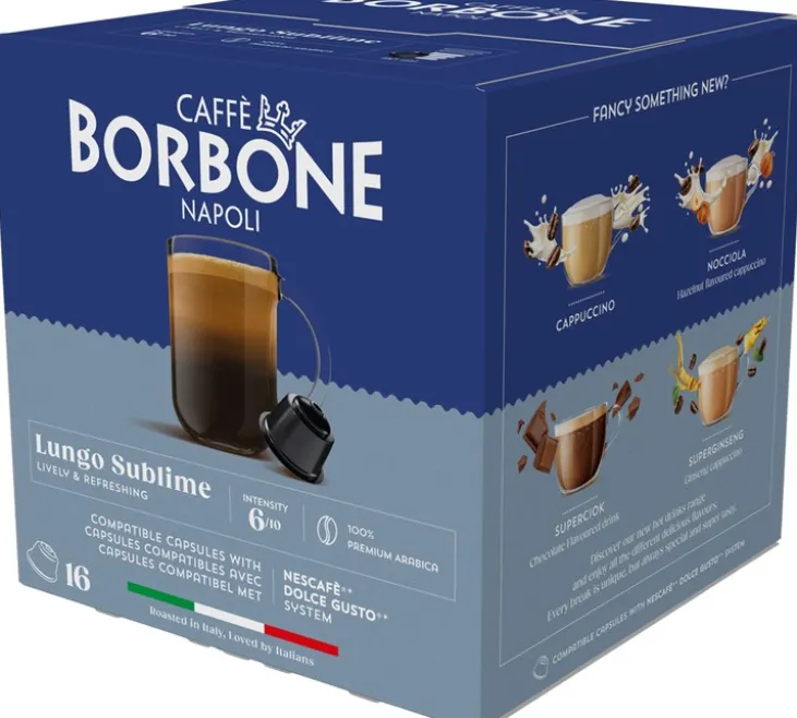 16 capsules compatibles Nescafé Dolce Gusto* Lungo Sublime - CAFFE BORBONE