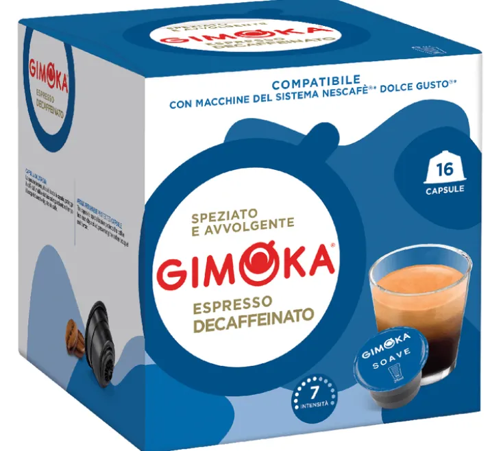 16 capsules compatibles Nescafé* Dolce Gusto* Espresso Décaféiné - GIMOKA