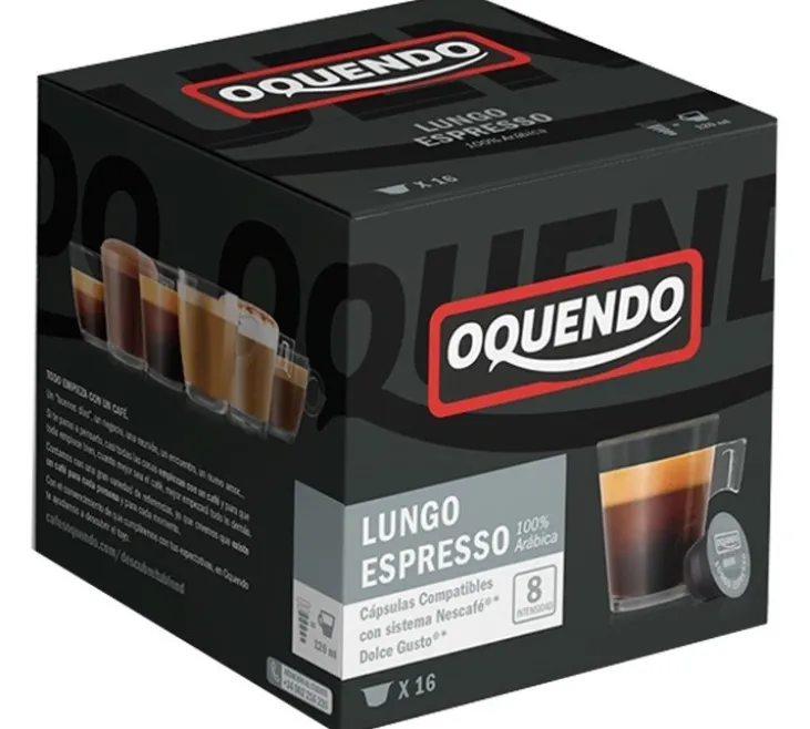 16 capsules compatibles Nescafé* Dolce Gusto* Lungo – OQUENDO