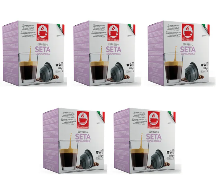 80 capsules compatibles Nescafé* Dolce Gusto* Espresso Seta – CAFFE BONINI