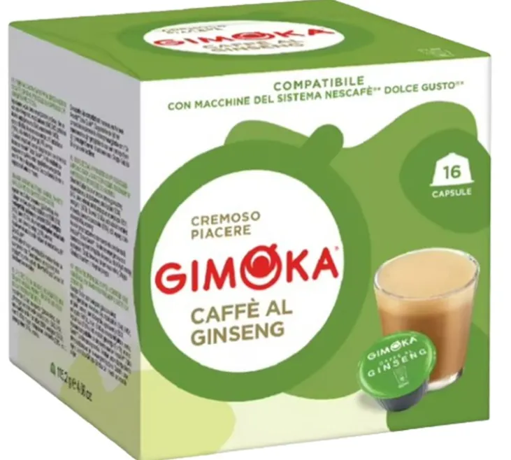 96 capsules compatibles Nescafé* Dolce Gusto* Espresso caffè al ginseng - GIMOKA