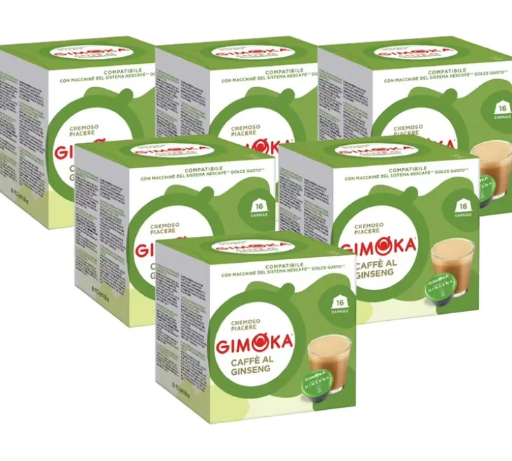 96 capsules compatibles Nescafé* Dolce Gusto* Espresso caffè al ginseng - GIMOKA