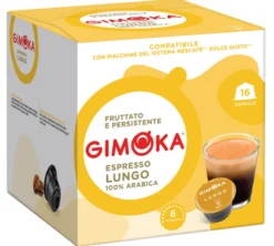 16 capsules compatibles Nescafé* Dolce Gusto* Lungo - GIMOKA