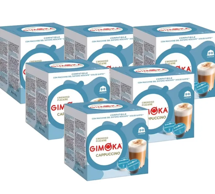 96 capsules compatibles Nescafé* Dolce Gusto* Cappuccino Classique - GIMOKA