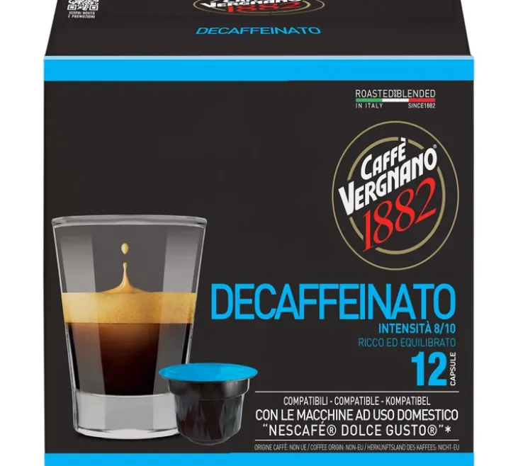 12 capsules compatibles Nescafé* Dolce Gusto* Decaffeinato - CAFFE VERGNANO