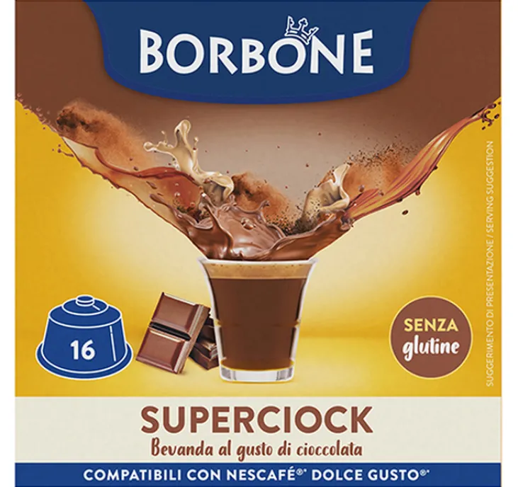 16 capsules compatibles Nescafé* Dolce Gusto* Superciock – CAFFE BORBONE