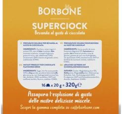 16 capsules compatibles Nescafé* Dolce Gusto* Superciock – CAFFE BORBONE