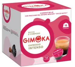 16 capsules compatibles Nescafé* Dolce Gusto* Intenso - GIMOKA