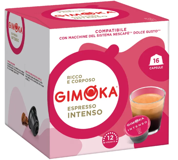 16 capsules compatibles Nescafé* Dolce Gusto* Intenso - GIMOKA