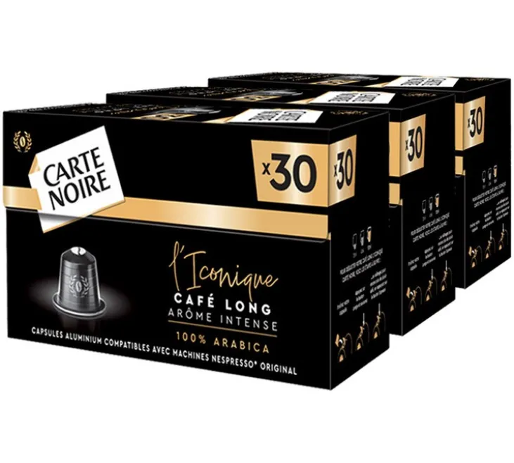 90 Capsules compatibles Nespresso® L'Iconique - Carte Noire