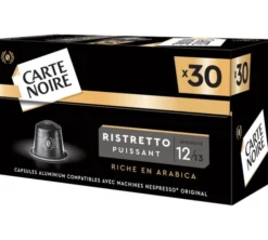 90 capsules compatibles Nespresso* Original Ristretto Puissant n°12 - CARTE NOIRE