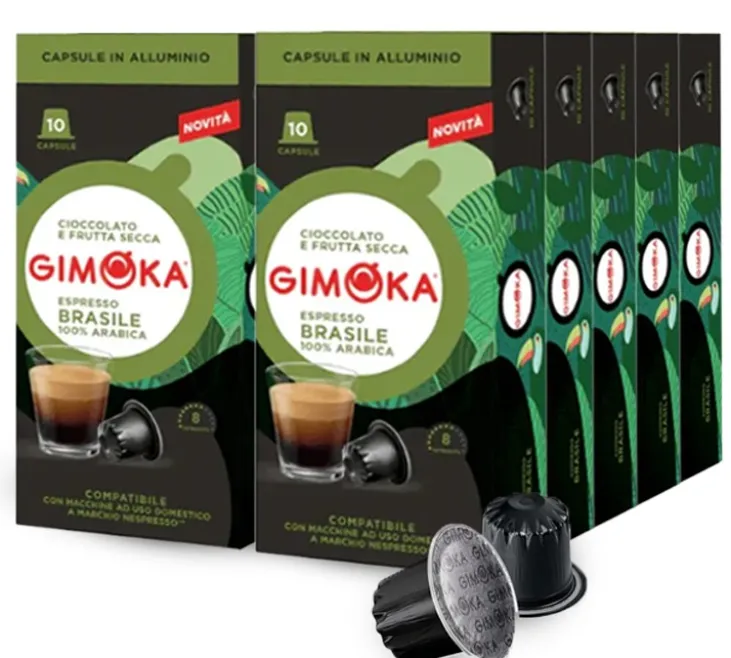 100 capsules compatibles Nespresso* Original Brasile - GIMOKA