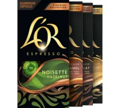 80 capsules compatibles Nespresso* Original - 4 cafés aromatisés - L'OR ESPRESSO